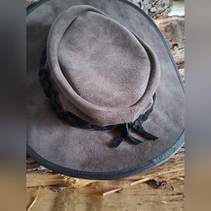 Gray Suede Cowboy Hat